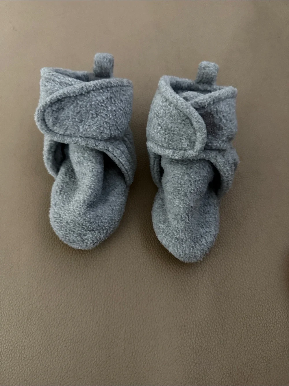 Set of Baby Mittens and Booties in Black, Brown, Navy & Gray